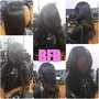 Deep side part Heavy Bang sew-In