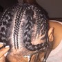 2  feed in  Braids