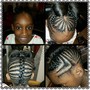 Kids Medium feed in braids