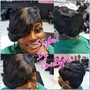 Silk Wrap Relaxed Hair