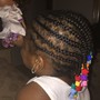 Take out (weave, braids, etc)