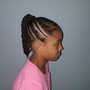 Braid down or  Braids using natural hair