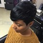 texturized/cut/style/short hair/