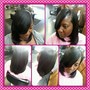 Relaxer on tapered sides and back