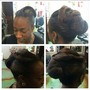 Updo hair style