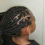 Add hair to kids corn row Braids