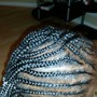 Corn row Braid down