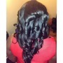 Half up half down sew in