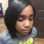 Style hairCut w/relaxer touch up