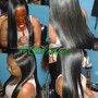 Quick weave 360 frontal ponytail