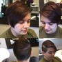 Shampoo/Short Pixie cut/Style