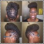 Gel Twist/Two Strand Twist (twist out)