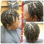 Natural braids style W/ 2strand twist in the back