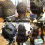 L-Shaped sew-in weave