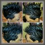 Shampoo And Style relaxed hair/ short hair