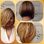 Natural Flat-iron /Permanent Color One process)