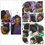 Natural Flat Twists updo W/Shampoo