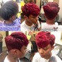 Bald fade with color