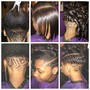 French Roll/Basket Weave Relaxed/Natural Hair Styles