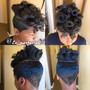 Bald fade with color