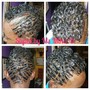 Single Braids or Two Hand Twist Style (Wet or Dry Natural Hair)