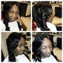 Roller set (barrel curls) sew in (special)