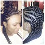 5 Feeling cornrow Braids  with design