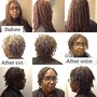 Crochet Braids, Yarn Twists, or Senegalese Twist Over Locs