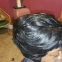 Natural hair on Perm Rods