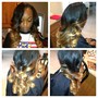 Sew-in by row