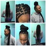 Large Knotless Box Braids