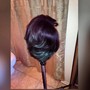 Quick weave 360 frontal ponytail