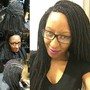 Micro bead link / Braid-less weave half head