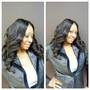 Roller set (barrel curls) sew in (special)