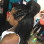 Braid down for a sew in