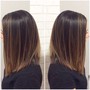 Partial Balayage/ombre with haircut