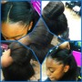 Finger waves on permed  hair only