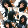 Roller set (barrel curls) sew in (special)