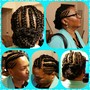 Kinky Twist in relaxed hair