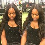 Braid Down Natural Hair+ Styling of Wig