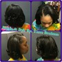 Short hair style (relaxed hair)