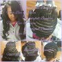 Large Knotless Box Braids