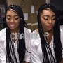 6-12 Protective  Braids no weave