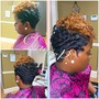 Large Triangle Parted Braids hair included