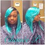 Hair coloring (not weave)