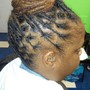 Loc Maintenance. Shampoo and retest mid back