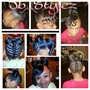 Kid's Braids w/Weave