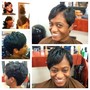 Relaxer virgin short pixie