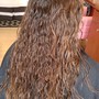 Shampoo with hair extensions