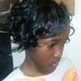 natural curly hair/no Chemicals....Silk Press